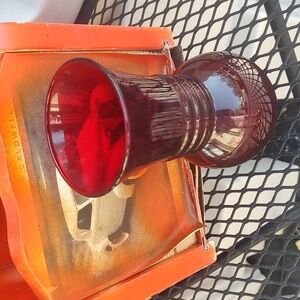 Deep Ruby Glass Vase - Elegant Home Accent